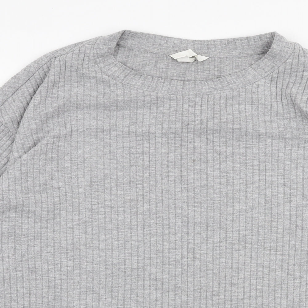 Womens UK Size L H&M Grey Pullover Jumper