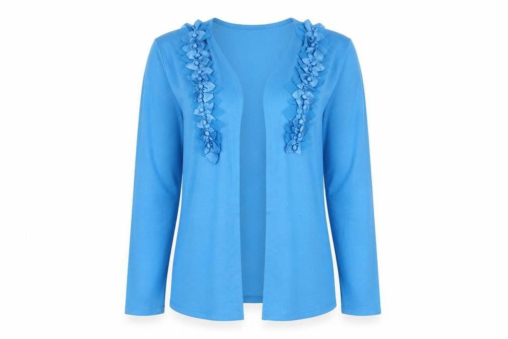 Womens UK Size M Studio Blue Cardigan Jumper