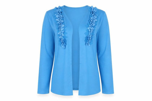 Womens UK Size M Studio Blue Cardigan Jumper