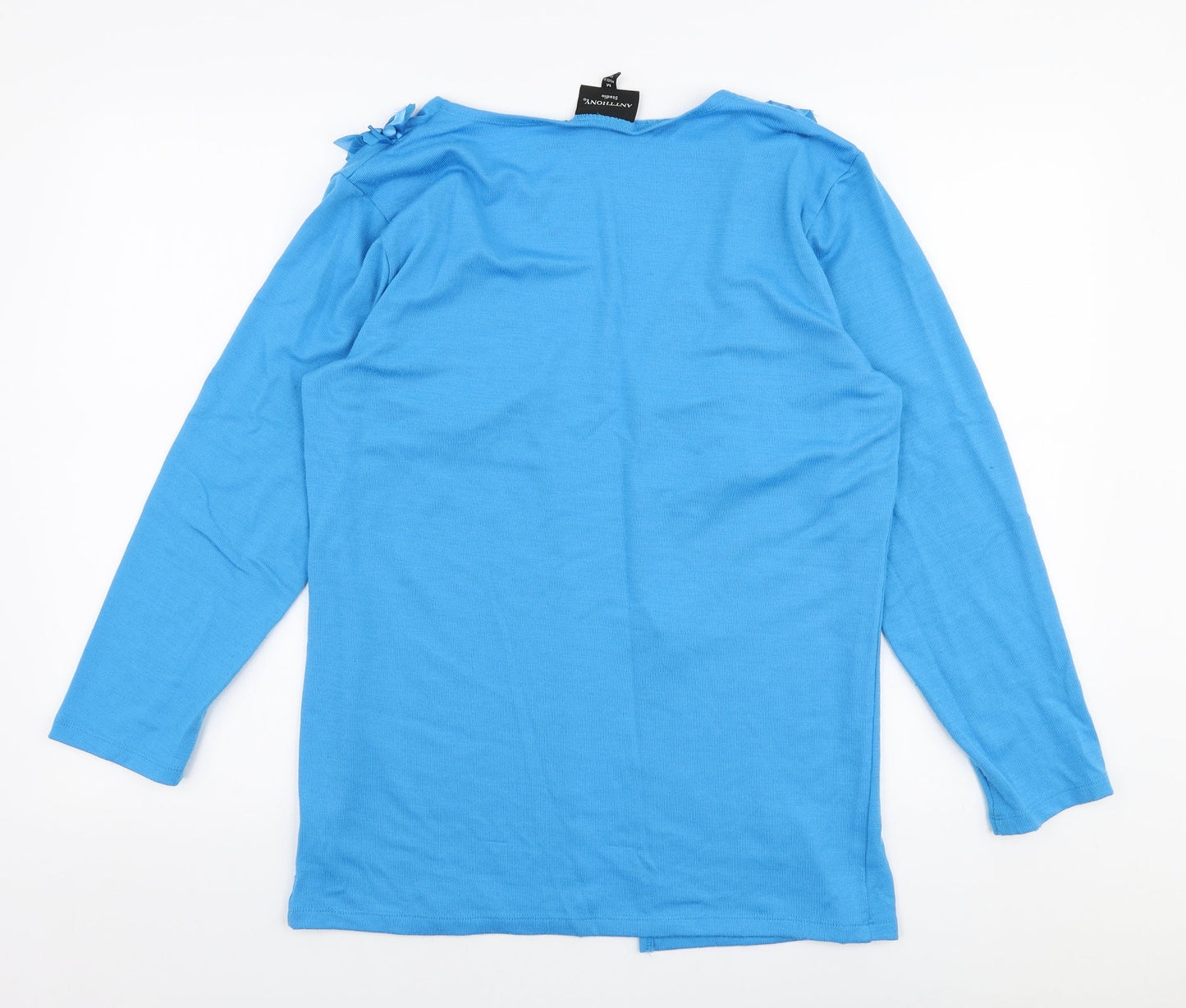 Womens UK Size M Studio Blue Cardigan Jumper