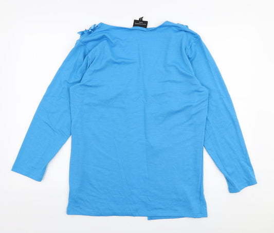 Womens UK Size M Studio Blue Cardigan Jumper