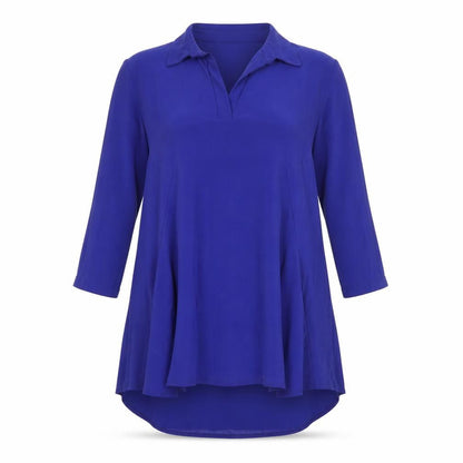 Renee Womens Purple  Polyester Shirt Dress  Size S  Collared Pullover