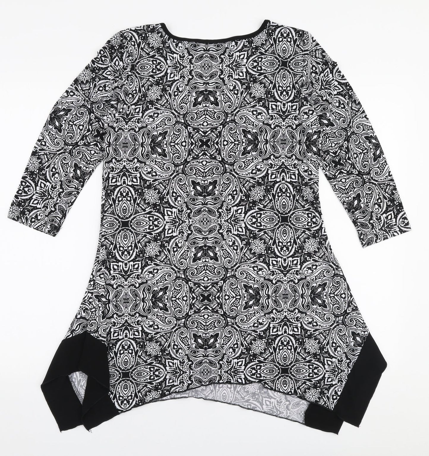 Womens UK Size S Nina Leonard Black Basic Blouse
