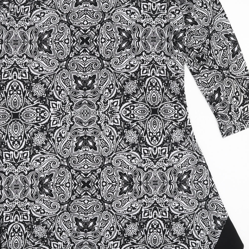 Womens UK Size S Nina Leonard Black Basic Blouse