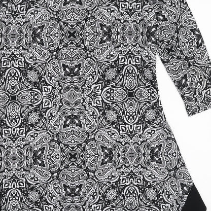 Womens UK Size S Nina Leonard Black Basic Blouse