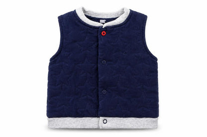 Blue Zoo Boys Blue   Gilet Jacket Size 3-6 Months   Snap