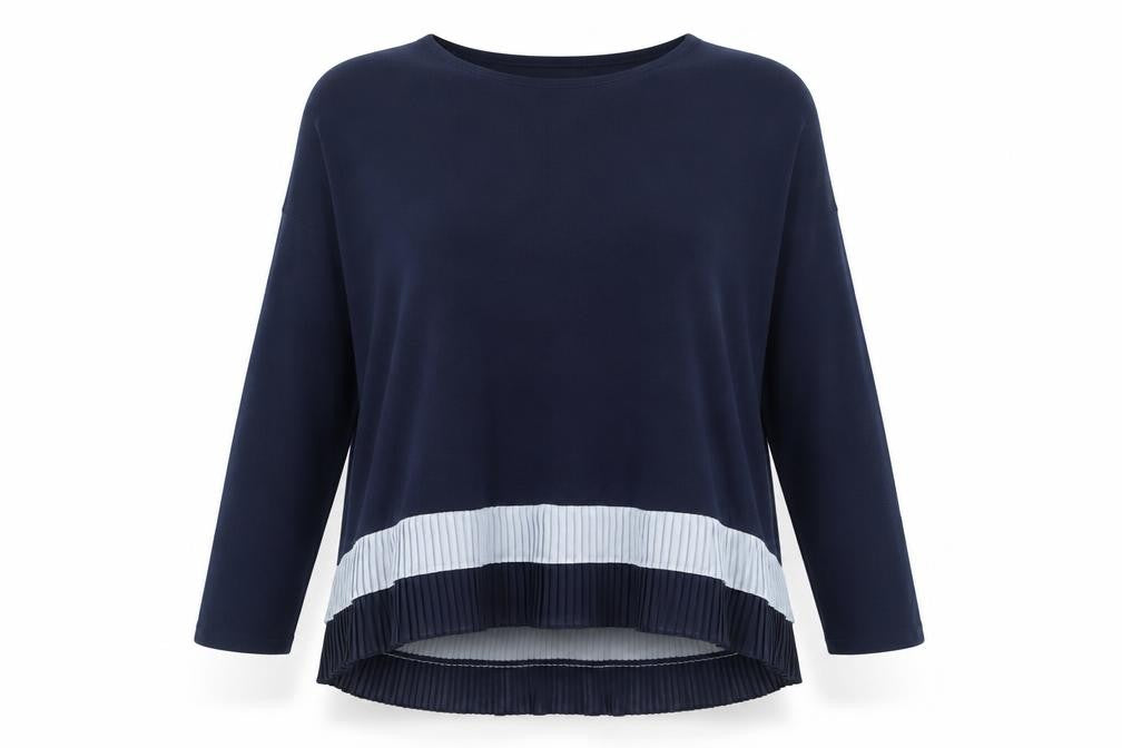Womens UK Size M QED London Blue Pullover Jumper