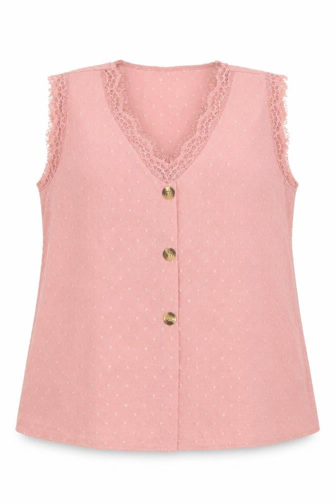 Womens UK Size XL SheIn Pink Basic Blouse