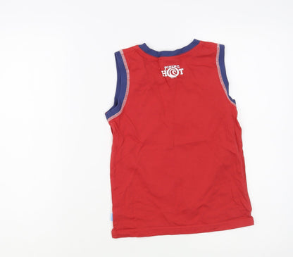 Piping Hot Boys Red  Camel Pullover Tank Size 6 Years Crew Neck Pullover
