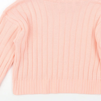 Womens UK Size M Chemistry Pink Pullover Jumper