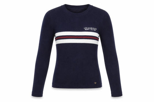 Womens UK Size M Pull&Bear Blue Pullover Jumper