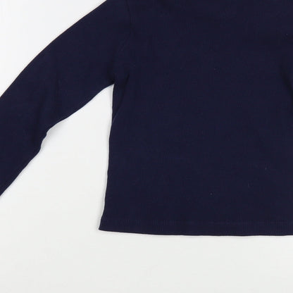 Womens UK Size M Pull&Bear Blue Pullover Jumper