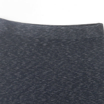 h7m Womens Grey  Cotton A-Line Skirt Size M