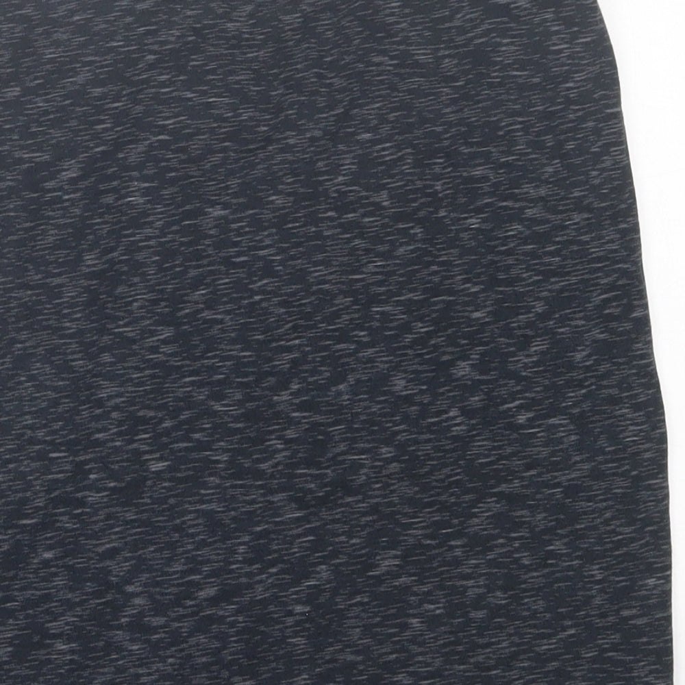 h7m Womens Grey  Cotton A-Line Skirt Size M