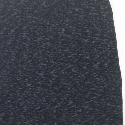 h7m Womens Grey  Cotton A-Line Skirt Size M