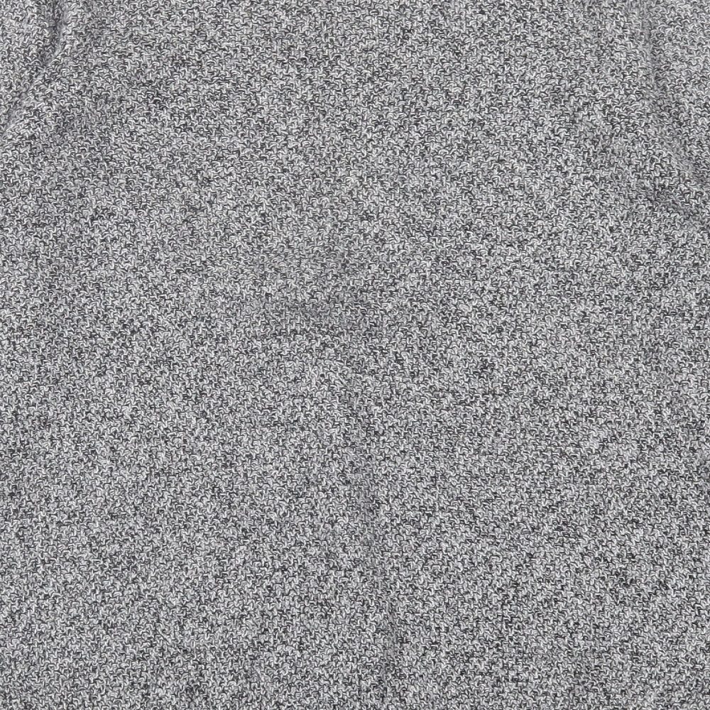 Topman Mens Grey Crew Neck  Acrylic Pullover Jumper Size S