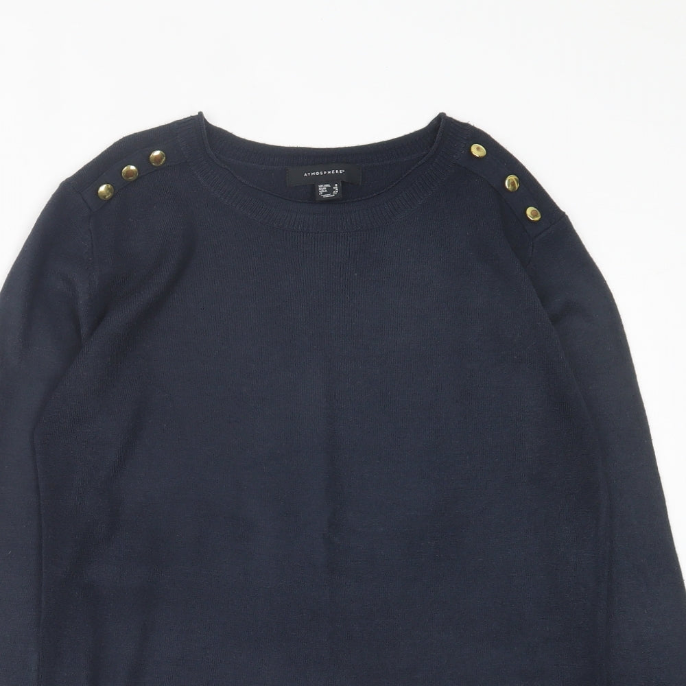 Womens UK Size 8 Atmosphere Blue Pullover Jumper