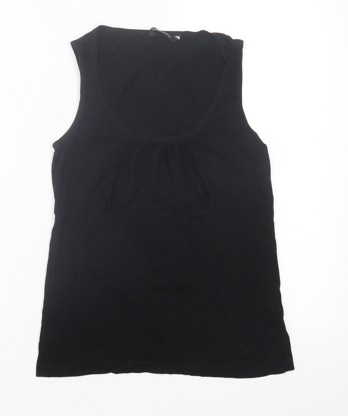 Womens UK Size 12 Dunnes Stores Black Basic Tank