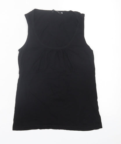 Womens UK Size 12 Dunnes Stores Black Basic Tank