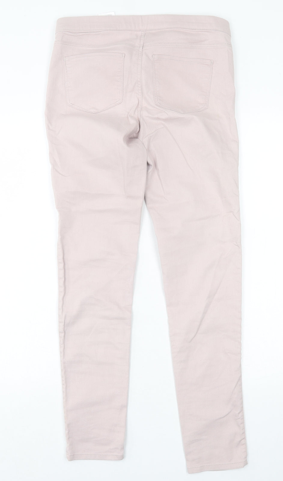Womens UK Size 10 H&M Regular Fit Jegging Pink Trousers