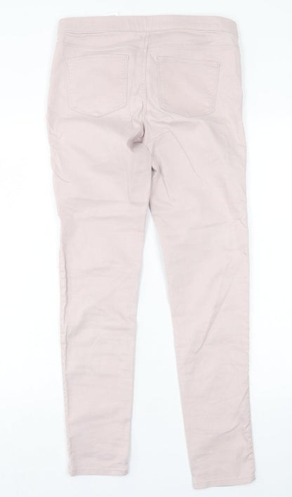 Womens UK Size 10 H&M Regular Fit Jegging Pink Trousers