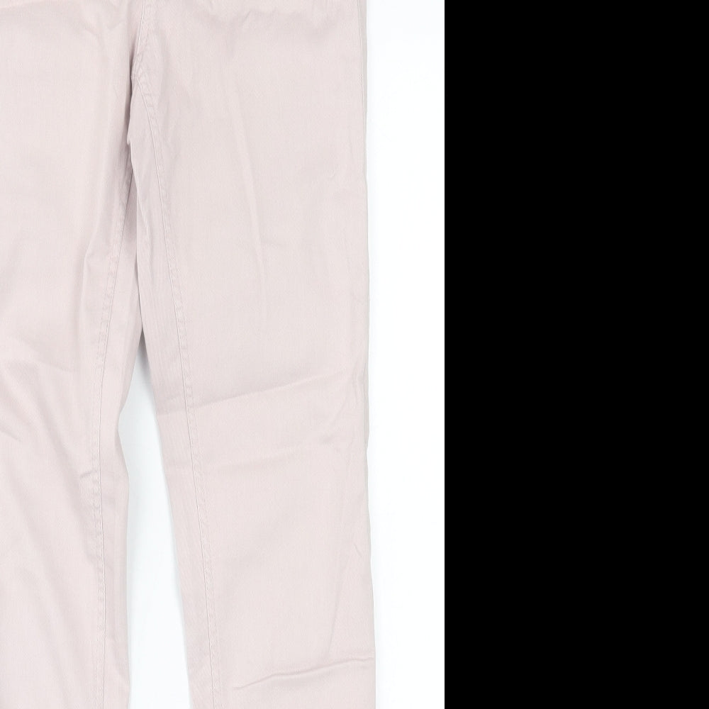Womens UK Size 10 H&M Regular Fit Jegging Pink Trousers
