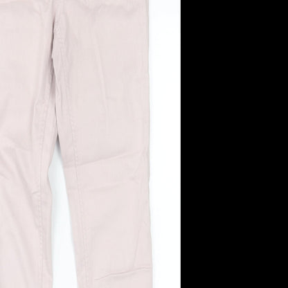 Womens UK Size 10 H&M Regular Fit Jegging Pink Trousers