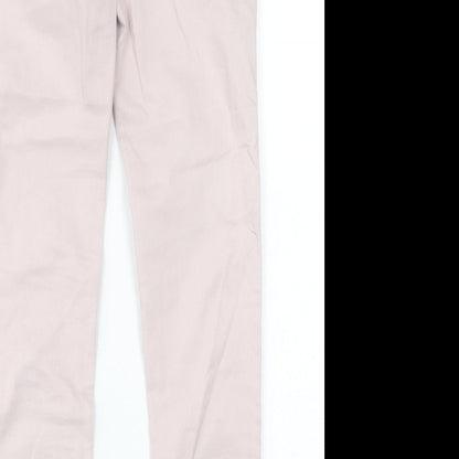 Womens UK Size 10 H&M Regular Fit Jegging Pink Trousers