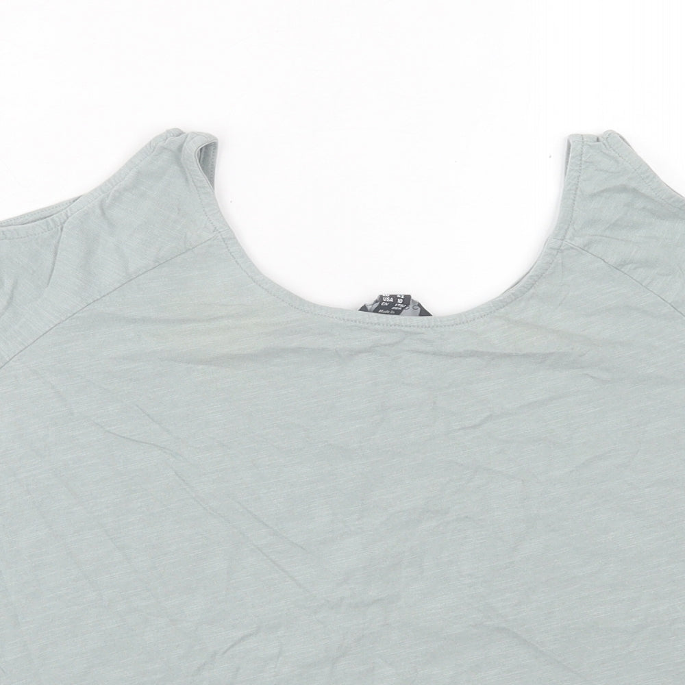 Womens UK Size 14 New Look Green Basic T-Shirt