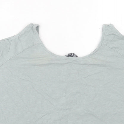 Womens UK Size 14 New Look Green Basic T-Shirt