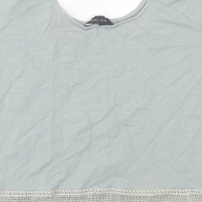 Womens UK Size 14 New Look Green Basic T-Shirt