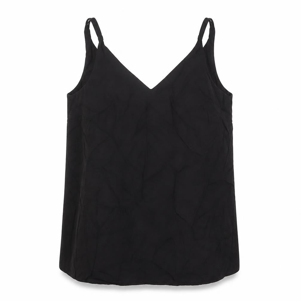 Womens UK Size 8 Papaya Black Basic Tank