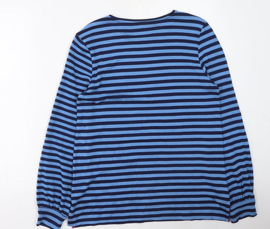 Womens UK Size S Oasis Blue Basic T-Shirt