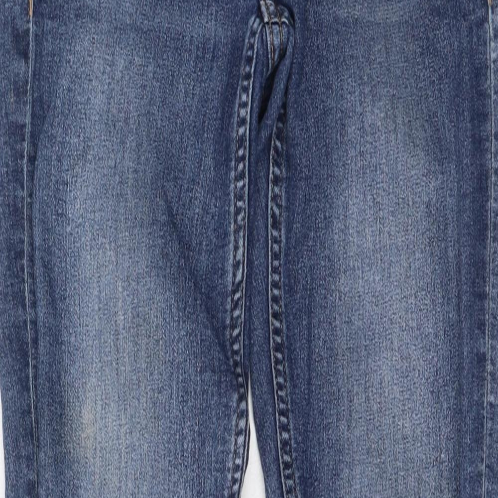 h&, Womens Blue  Cotton Skinny Jeans Size 4 L28 in Regular