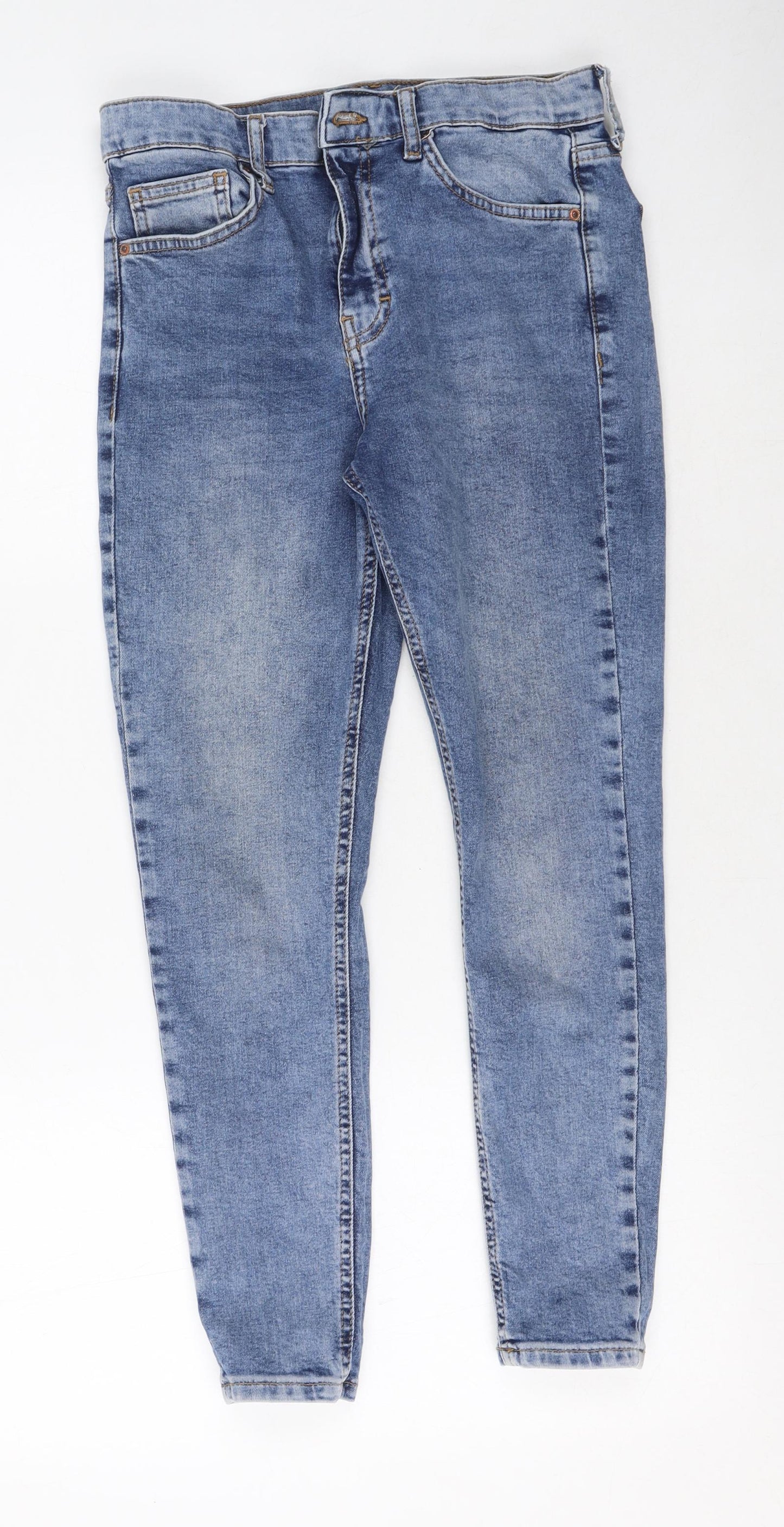 Topshop Womens   Cotton Skinny Jeans Size 28 in L28 in Regular