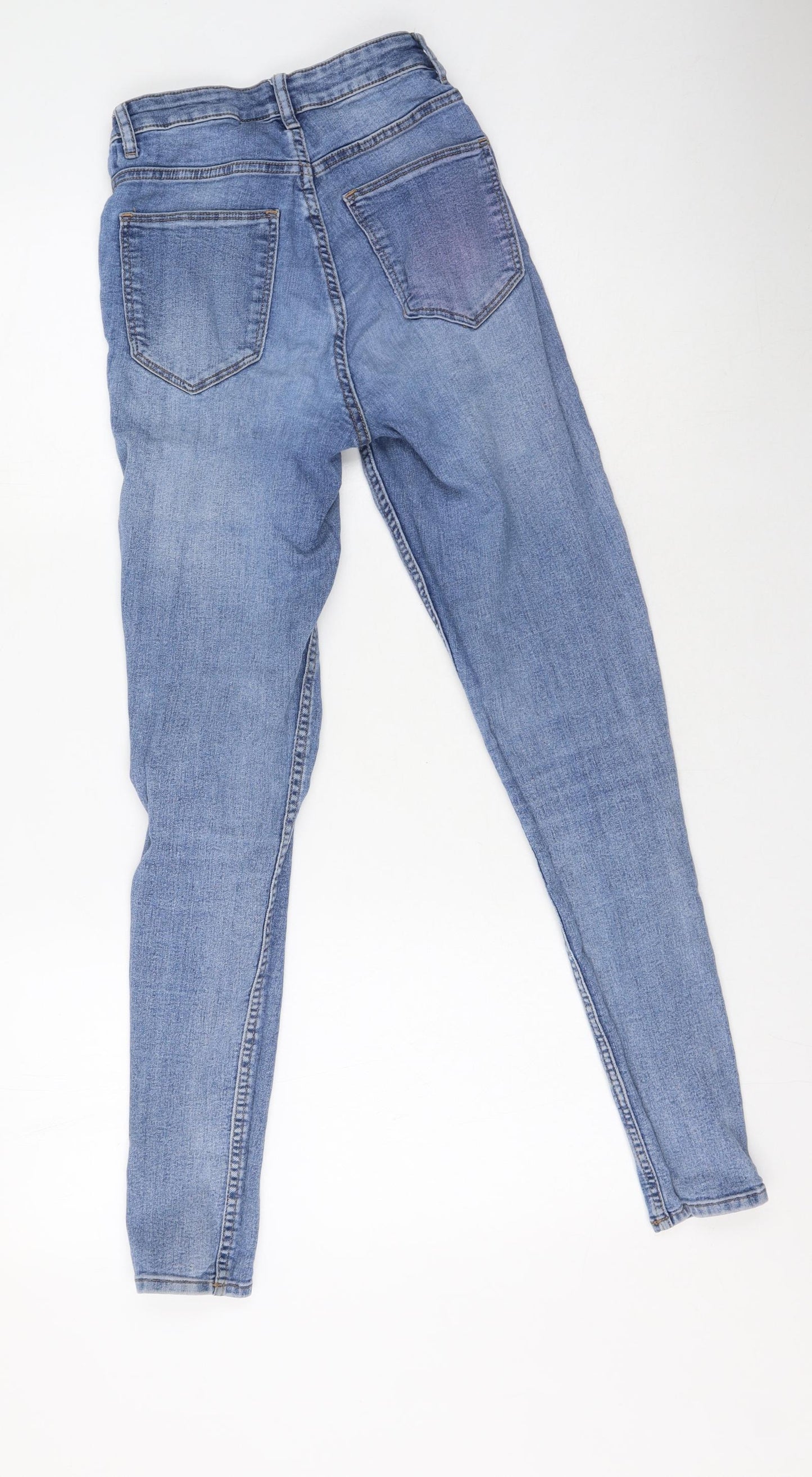 Womens UK Size 4 H&M Regular Fit Skinny Blue Jeans