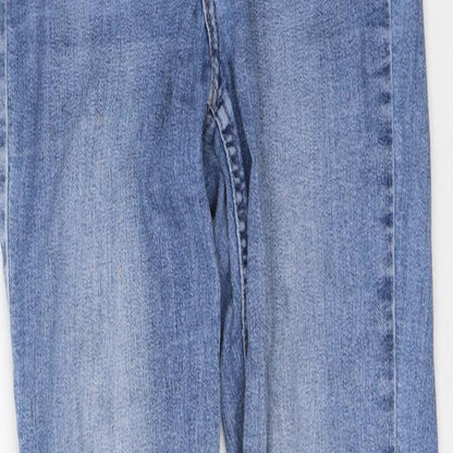 Womens UK Size 4 H&M Regular Fit Skinny Blue Jeans