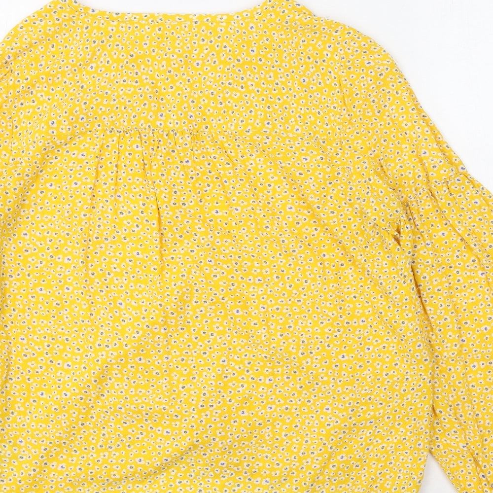 Womens UK Size XS Gap Yellow Basic Blouse