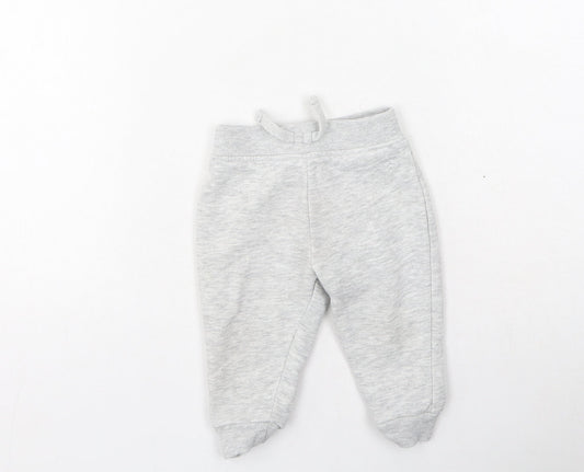 Dunnes Stores Boys Grey  Cotton Jogger Leggings Size 6-9 Months