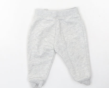 Dunnes Stores Boys Grey  Cotton Jogger Leggings Size 6-9 Months