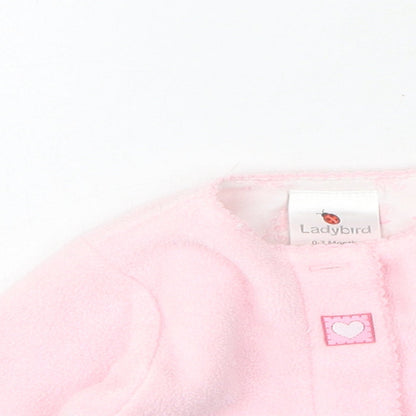 Ladybird Girls Pink  Polyester Cape Jumper Size 0-3 Months