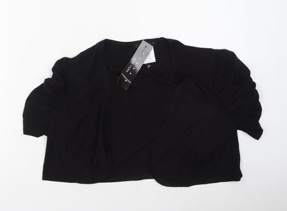tiana b  Womens Black Round Neck  Polyester Cardigan Jumper Size L