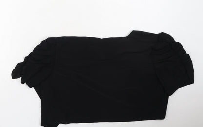 tiana b  Womens Black Round Neck  Polyester Cardigan Jumper Size L