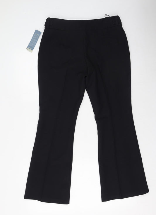 Womens UK Size 10 Evie Regular Fit  Black Trousers