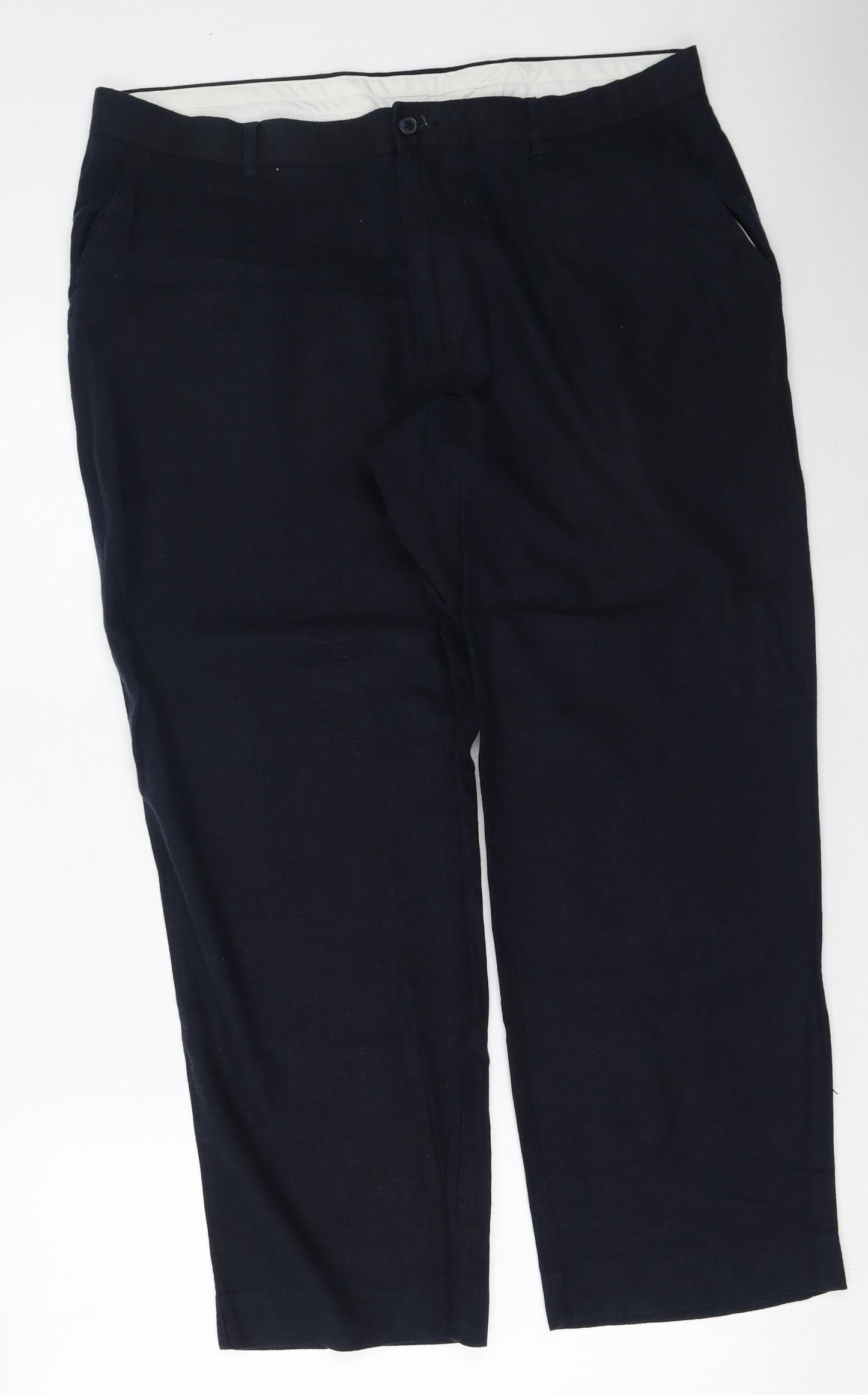 Womens UK Size 38 in Marks and Spencer Regular Fit  Blue Trousers