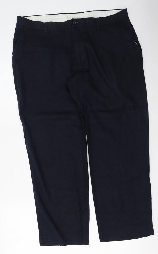 Womens UK Size 38 in Marks and Spencer Regular Fit  Blue Trousers
