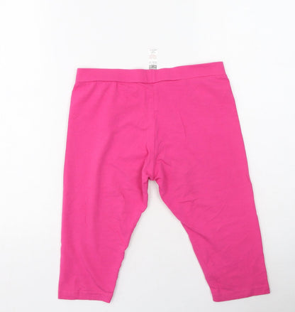 Womens UK Size S Dunnes Stores  Cropped Pink Leggings