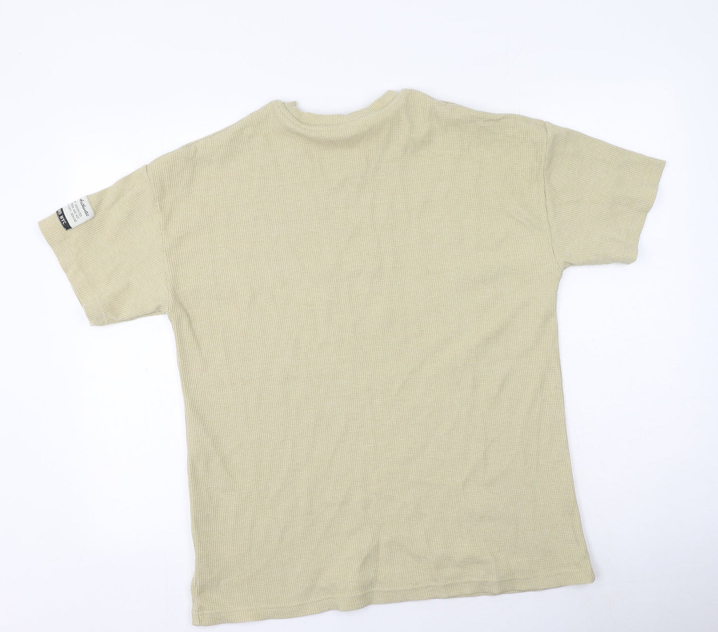 George  Womens Green  Polyester Basic T-Shirt Size M Round Neck