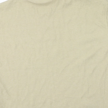 George  Womens Green  Polyester Basic T-Shirt Size M Round Neck