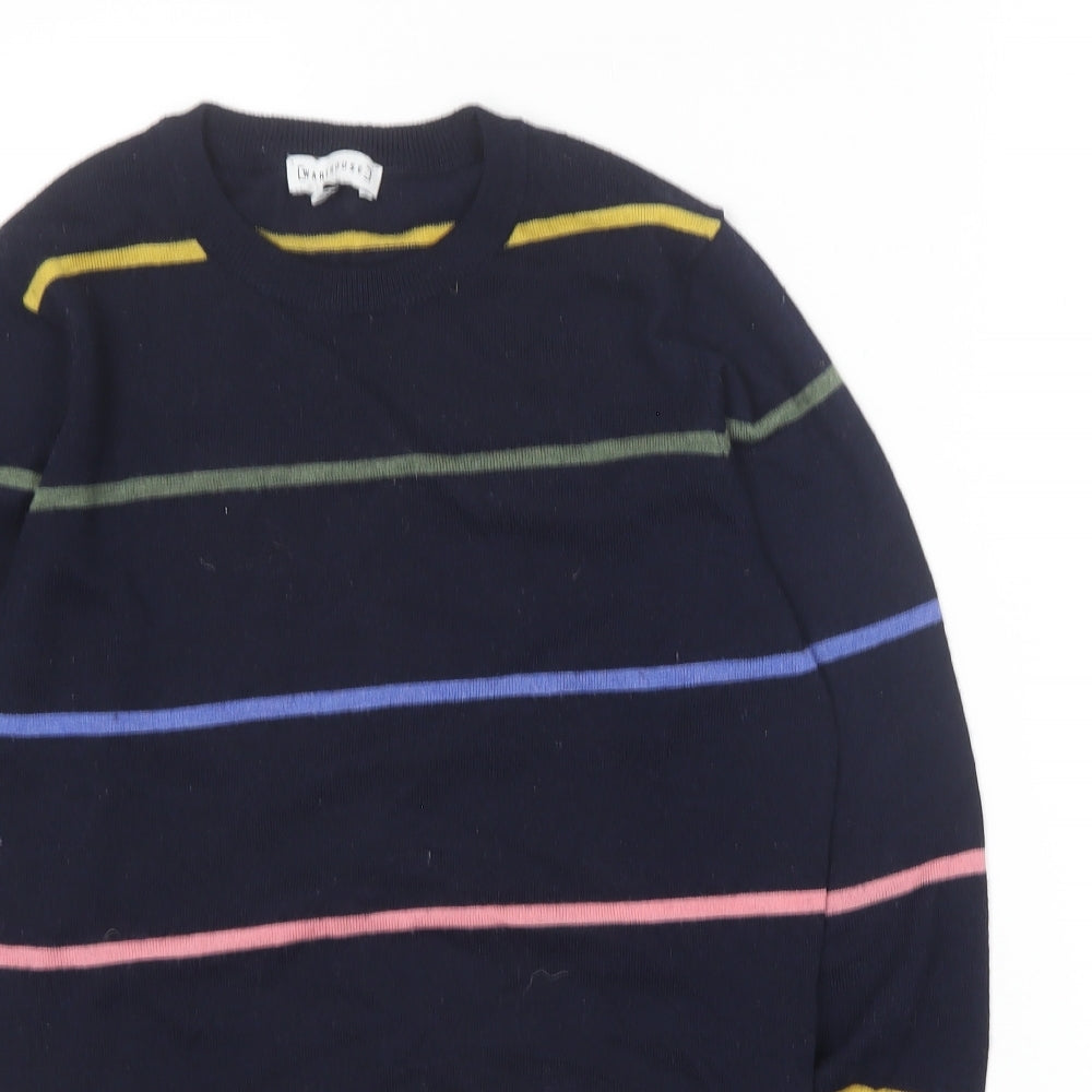 Womens UK Size 8 Warehouse Blue Pullover Jumper